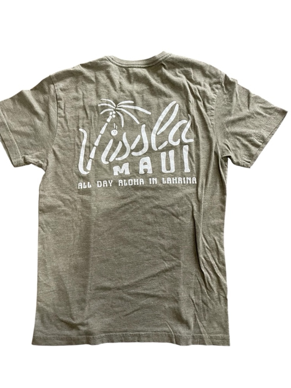 🔥Ts 3/$15, 5/$20 VISSLA Men's Short Sleeve Tee Surf Green All Day Aloha Lahaina